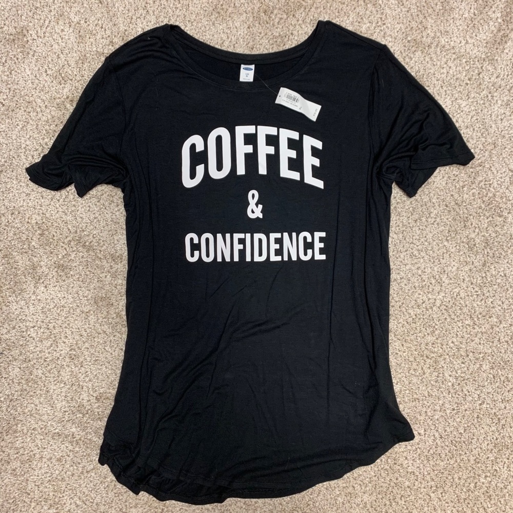 Old Navy Coffee Luxe Coffee T-Shirt NWT